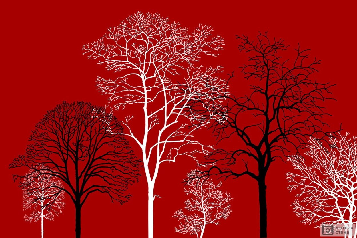Красное дерево картина