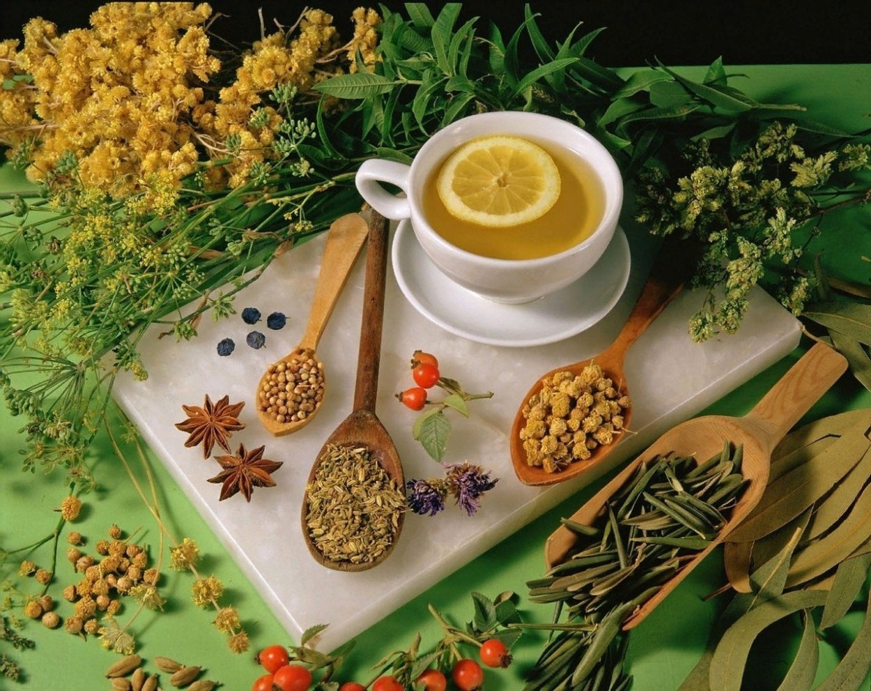 Чаи травяные, цветочные