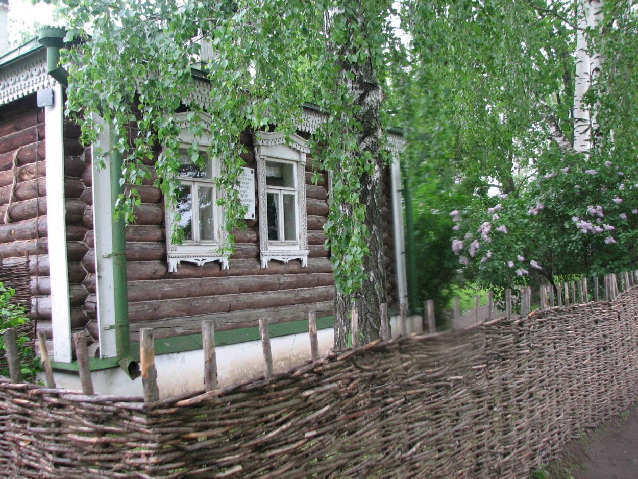 Деревенский домик. Плетень