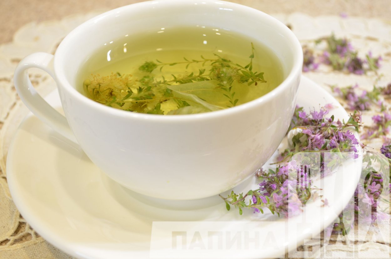 Чай из чабреца и мяты