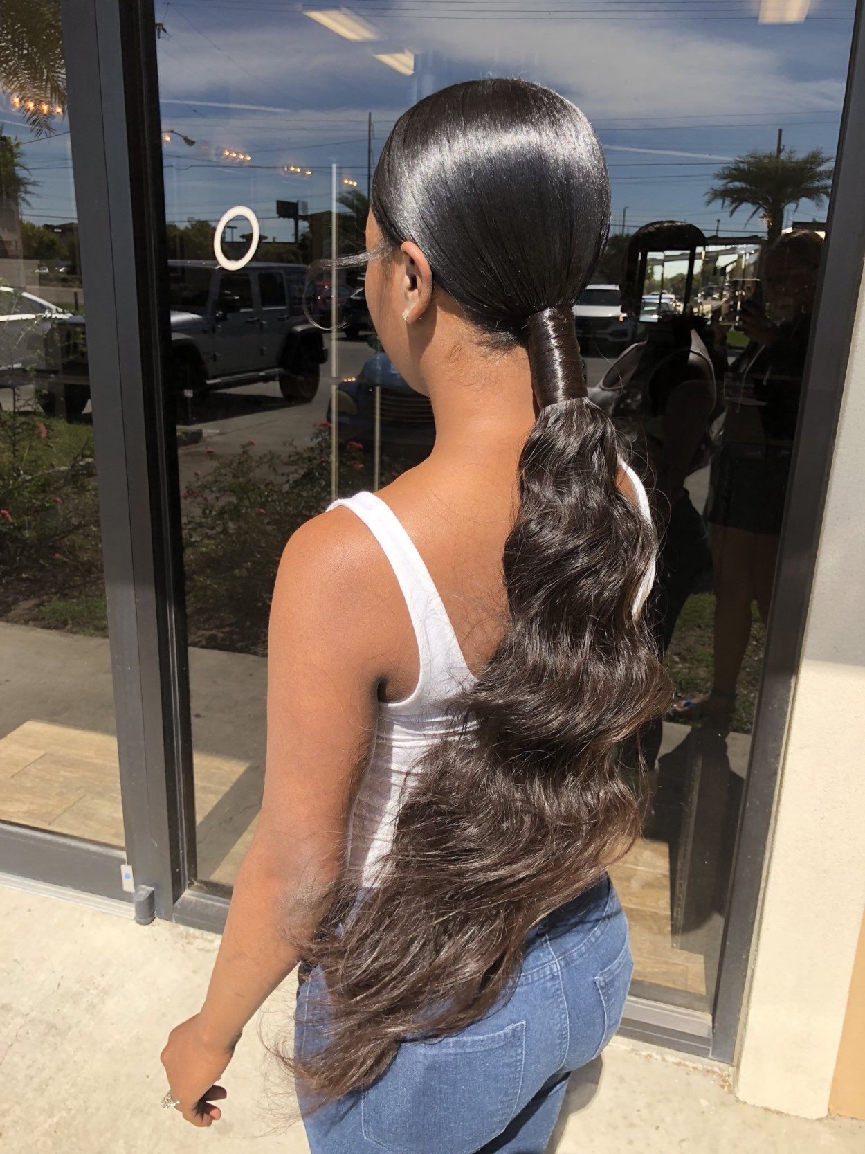 Причёска конский хвост женская