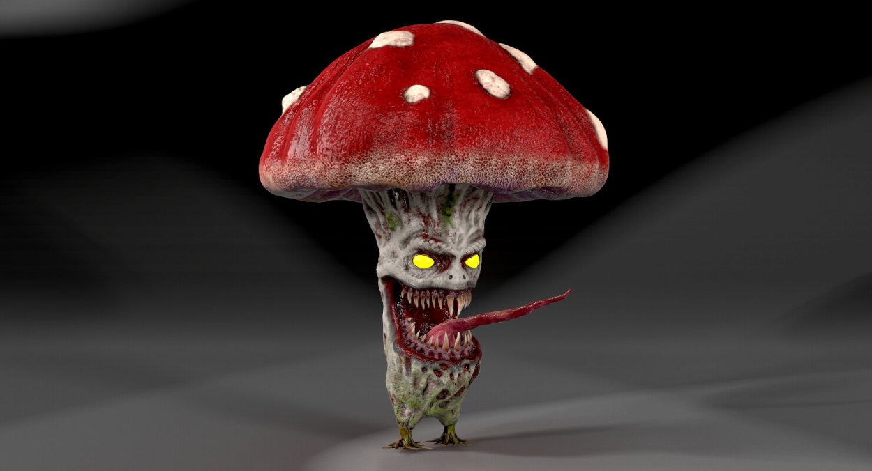 Поляна с ядовитыми грибами