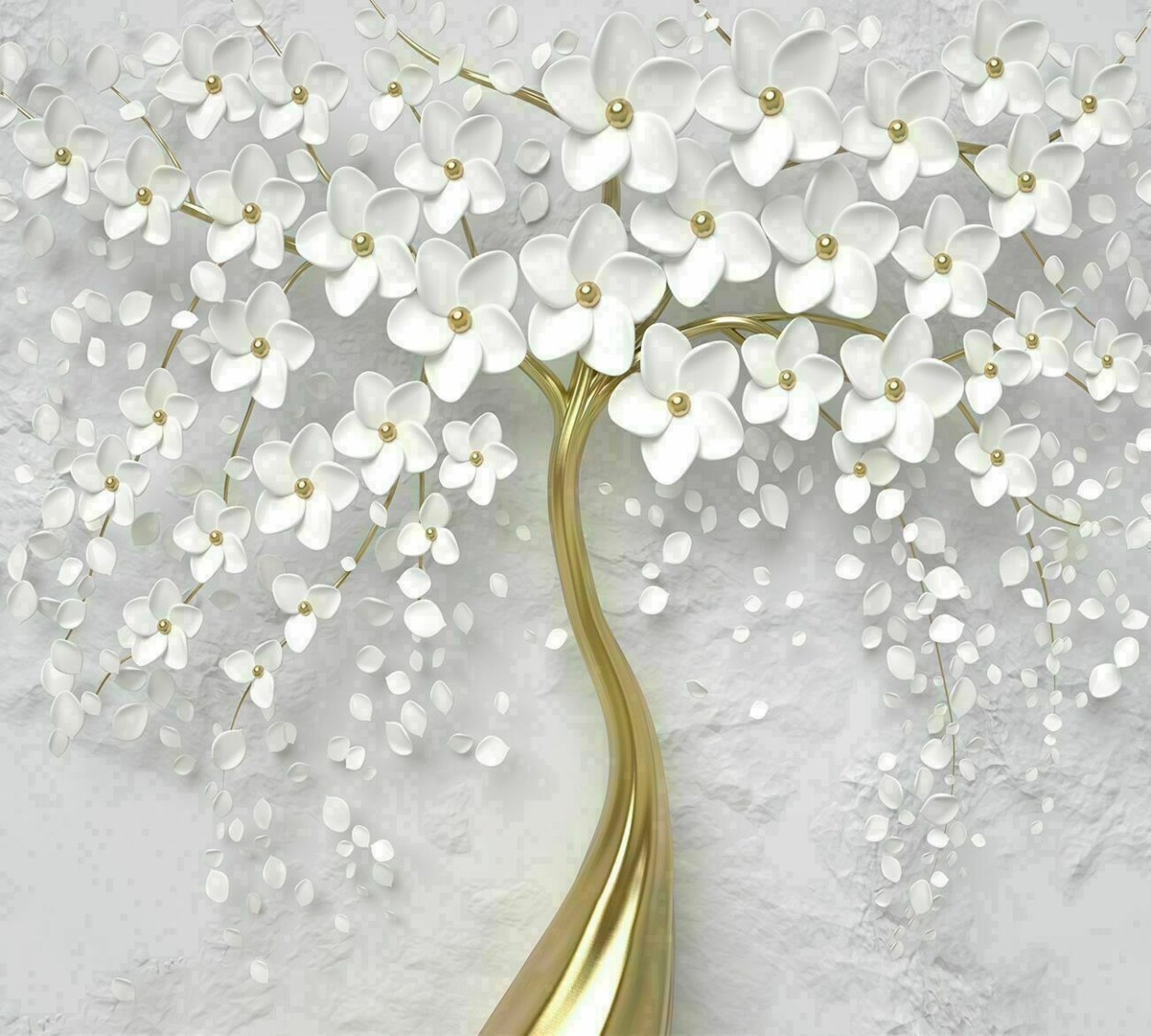 Деревья цветущие белыми цветами