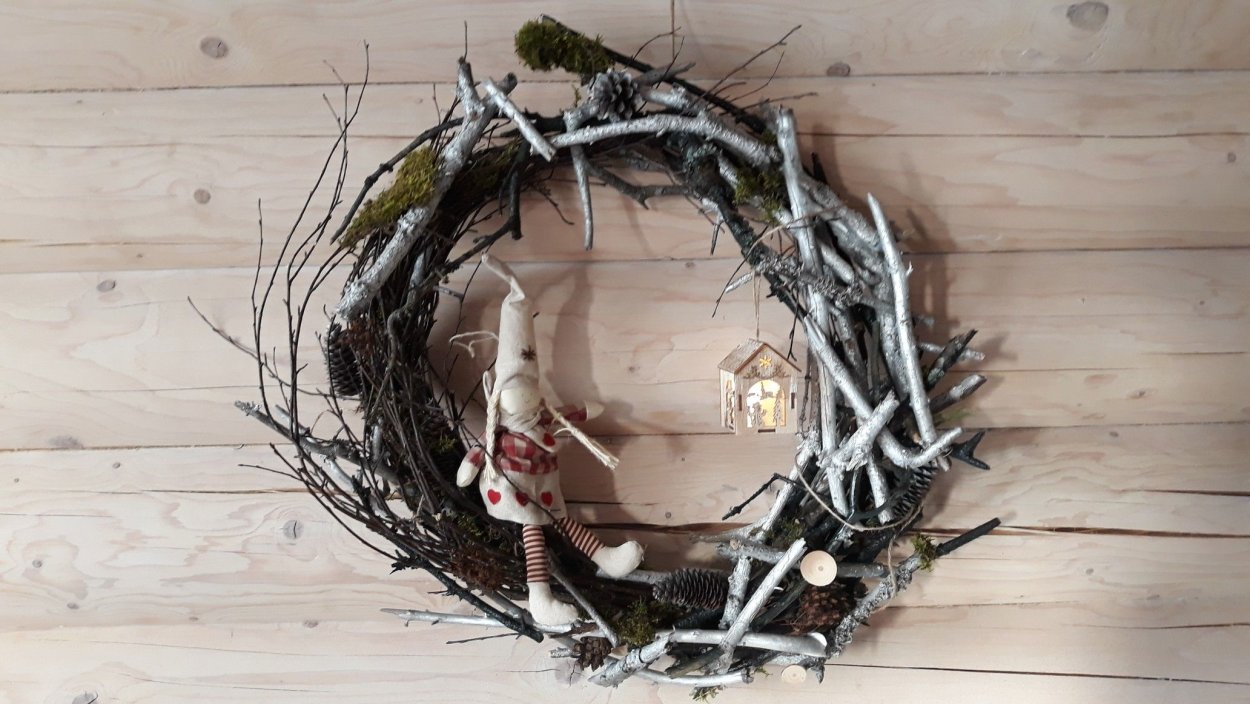 Венок в экостиле