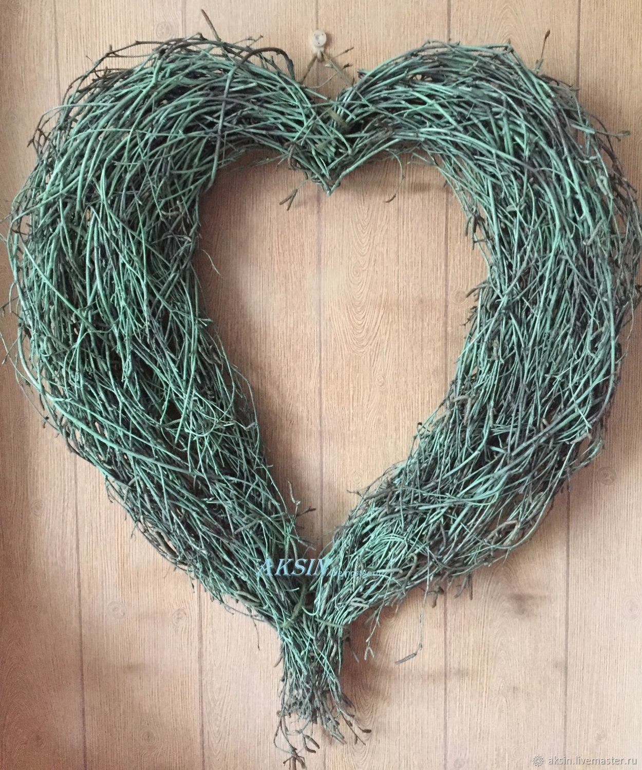 Новогодний венок из березовых веток