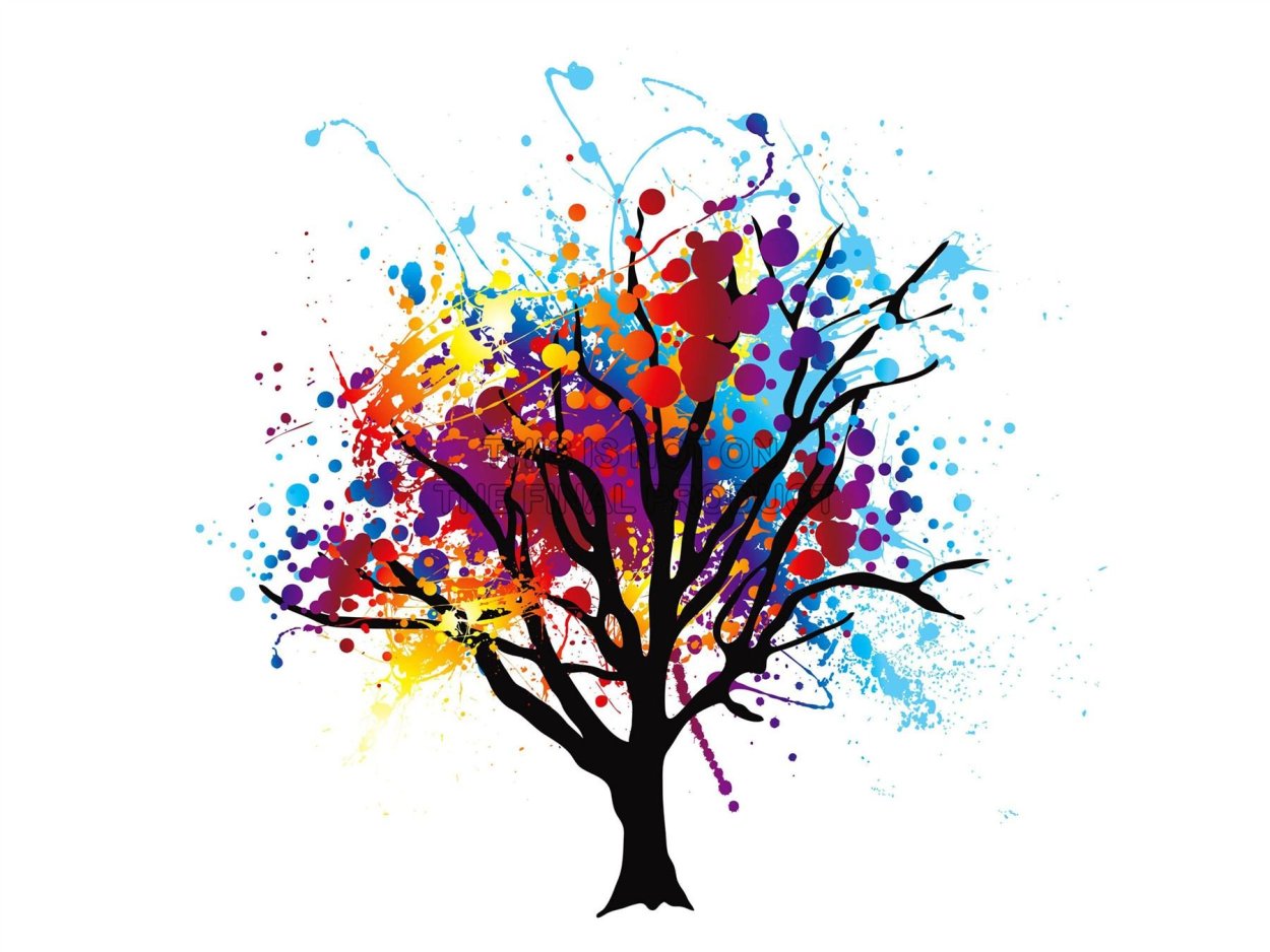 Дерево дружбы на прозрачном фоне