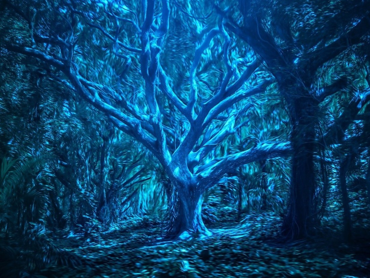 Голубой лист