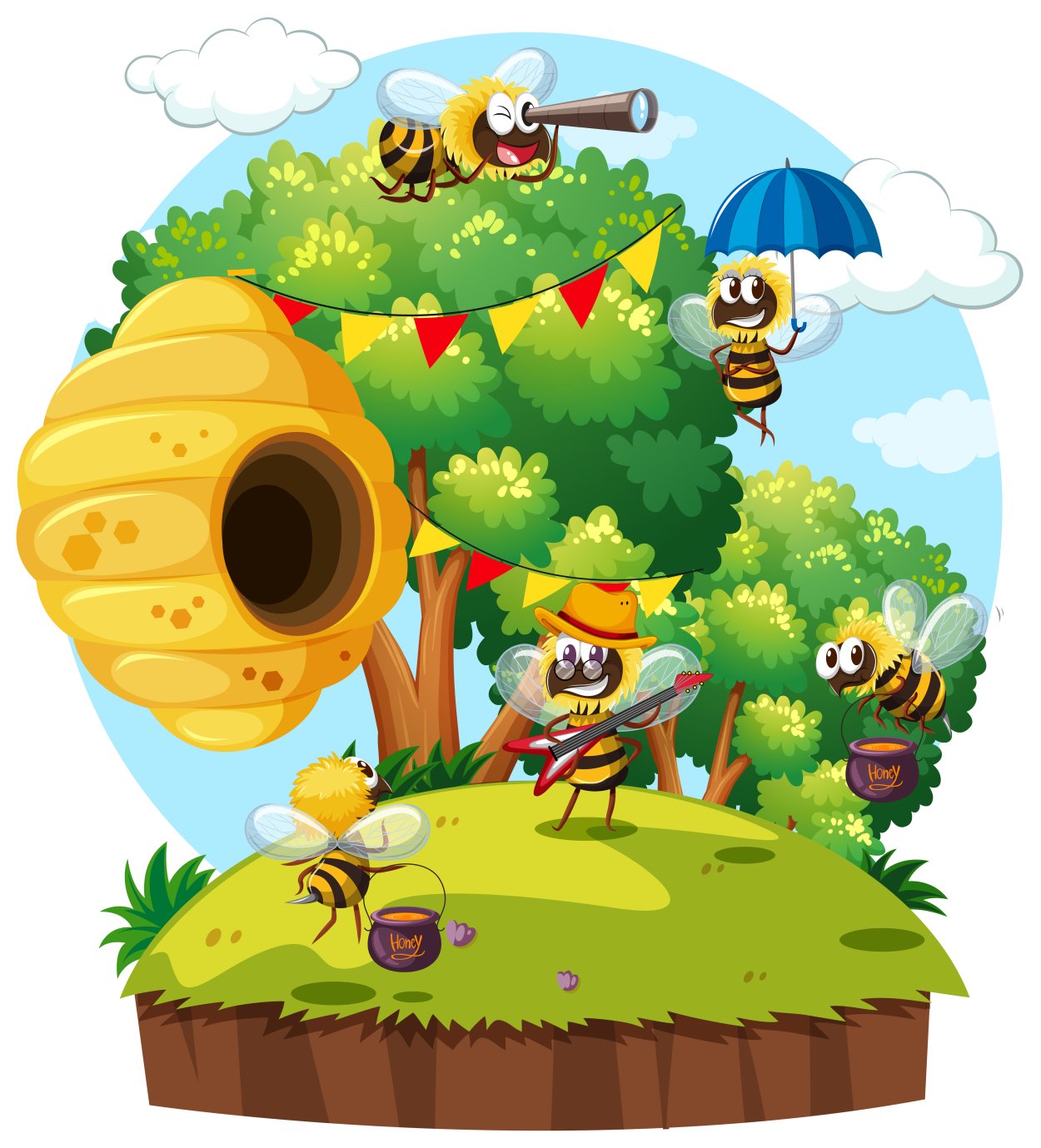 Дерево сказочное с ульем