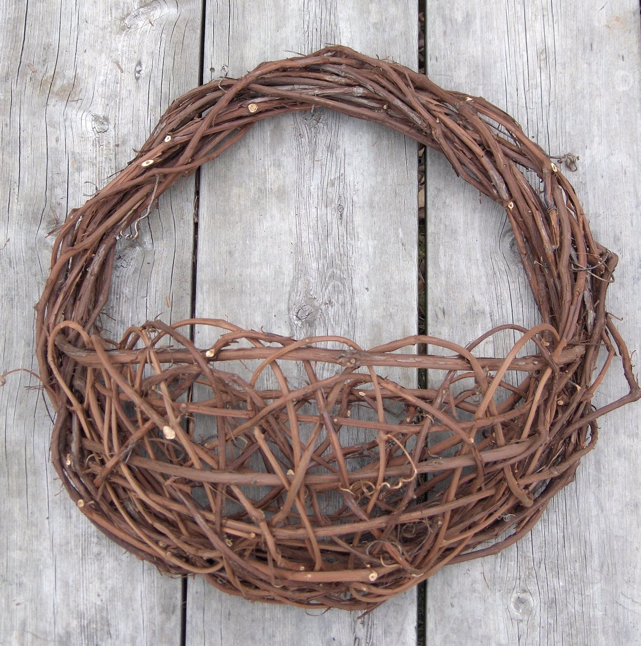 Загибка в три прута из лозы