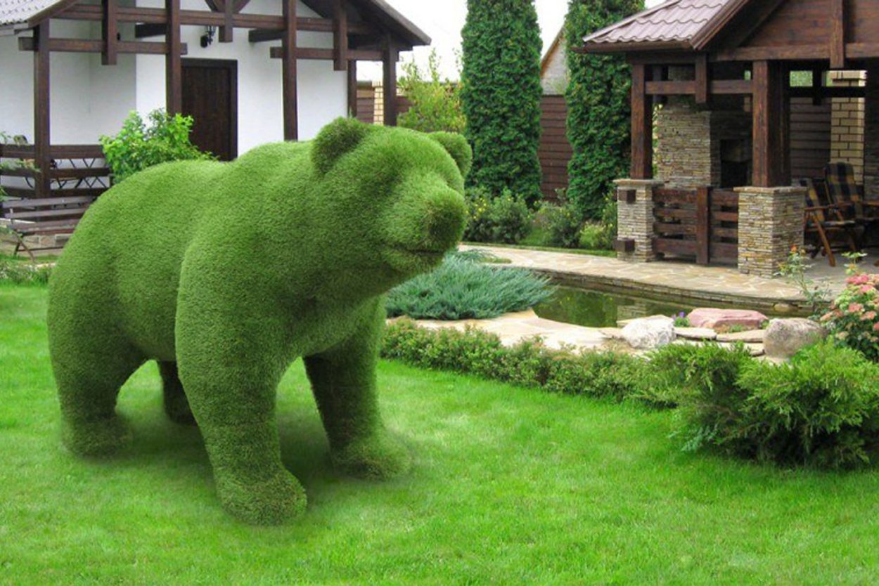 Топиарная фигура медведь