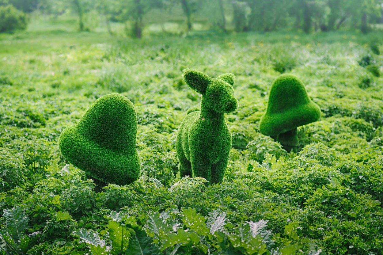 Топиарная скульптура Лось