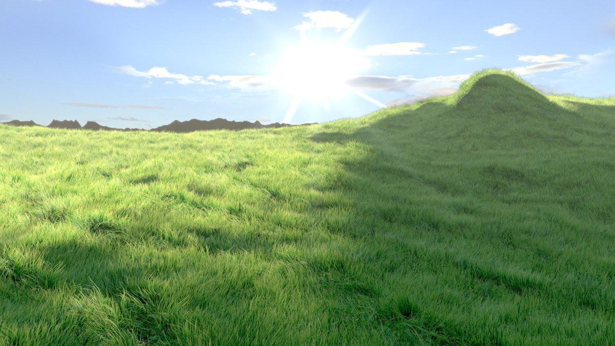 Холмик с травой