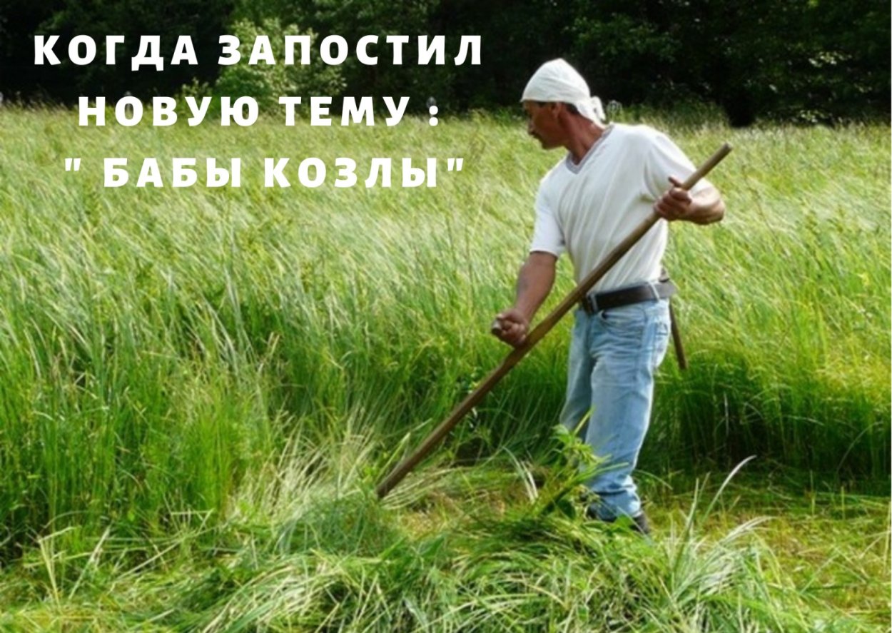 Коса косить траву