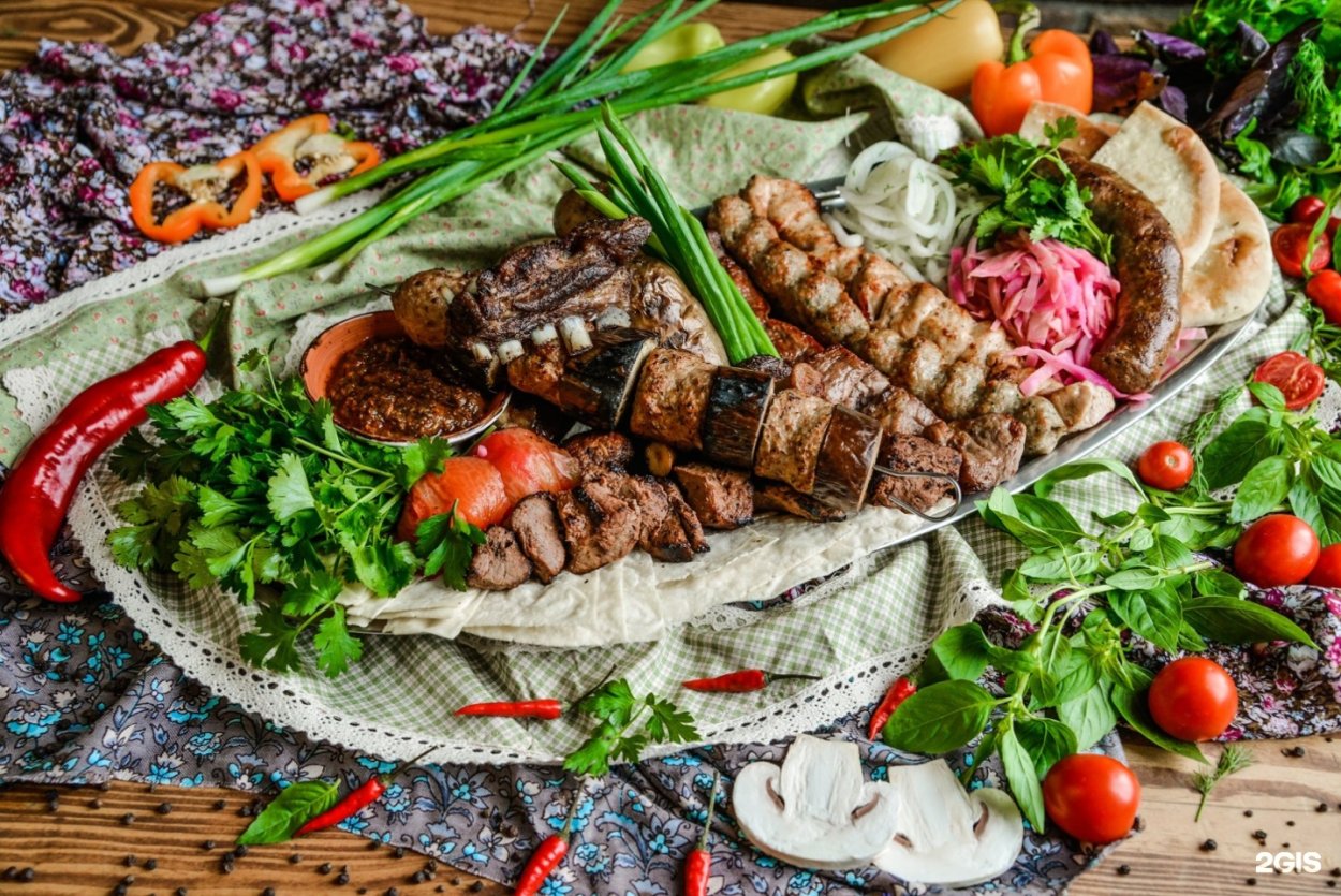Красивая подача шашлыка