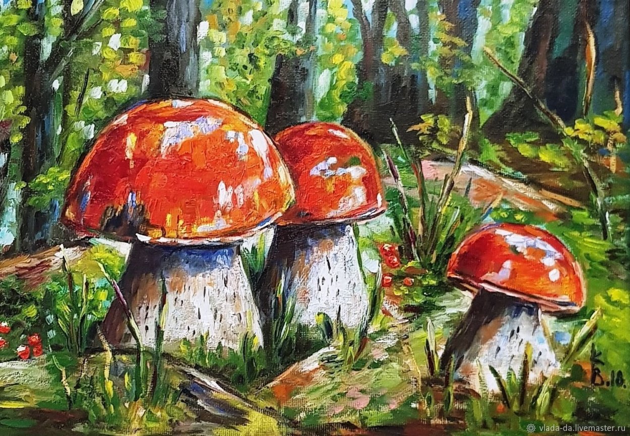 Мухоморы в живописи