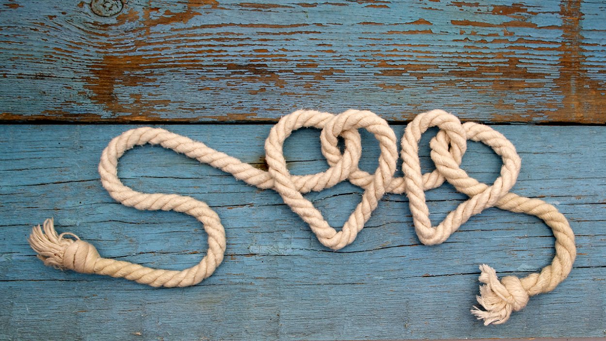 Сердечко из веревки