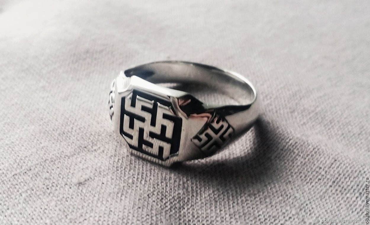 Славянский оберег - кольцо "цветок папоротника"