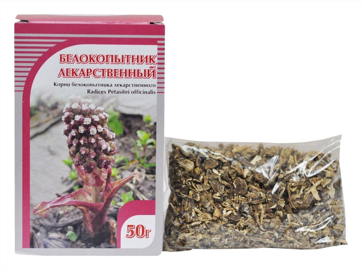 Белокопытник листья