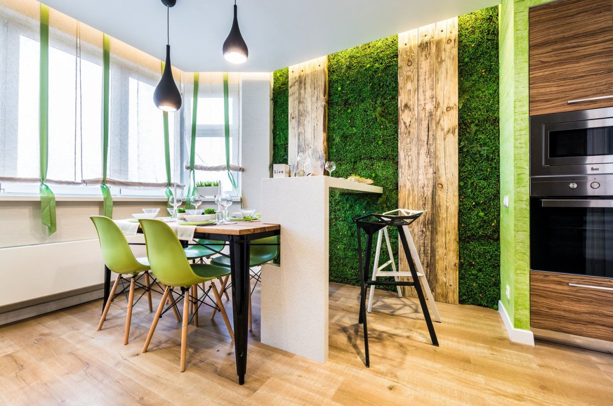 Зелёная трава с росой Эстетика