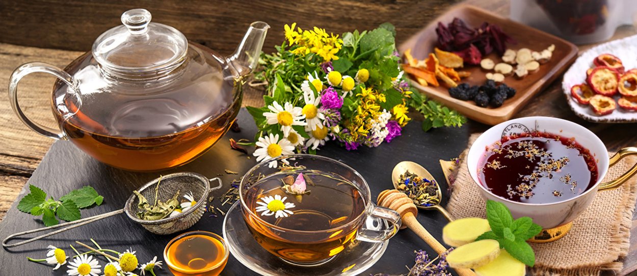 Чай с медом и травами