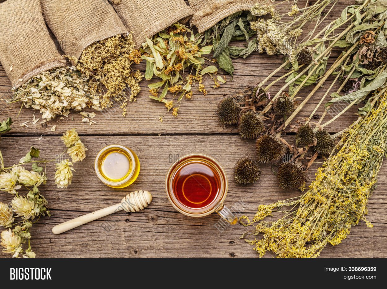 Мед и травы