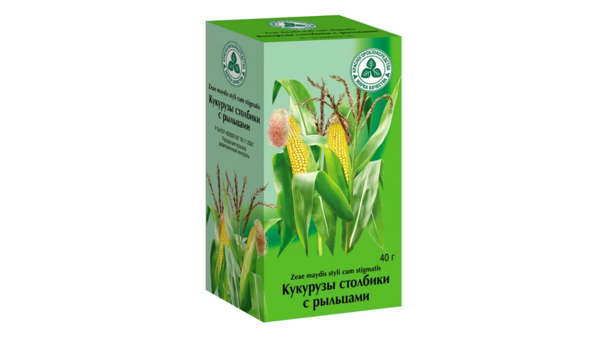 Столбики с рыльцами кукурузы