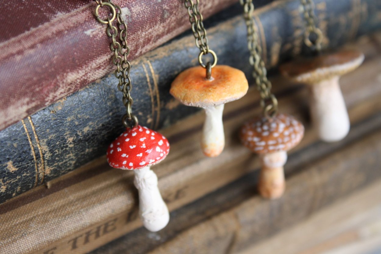 Грибы мультяшные дизайнерские