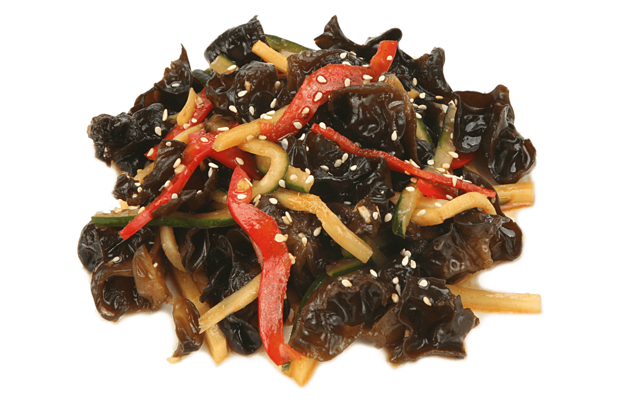 Салат с древесными грибами