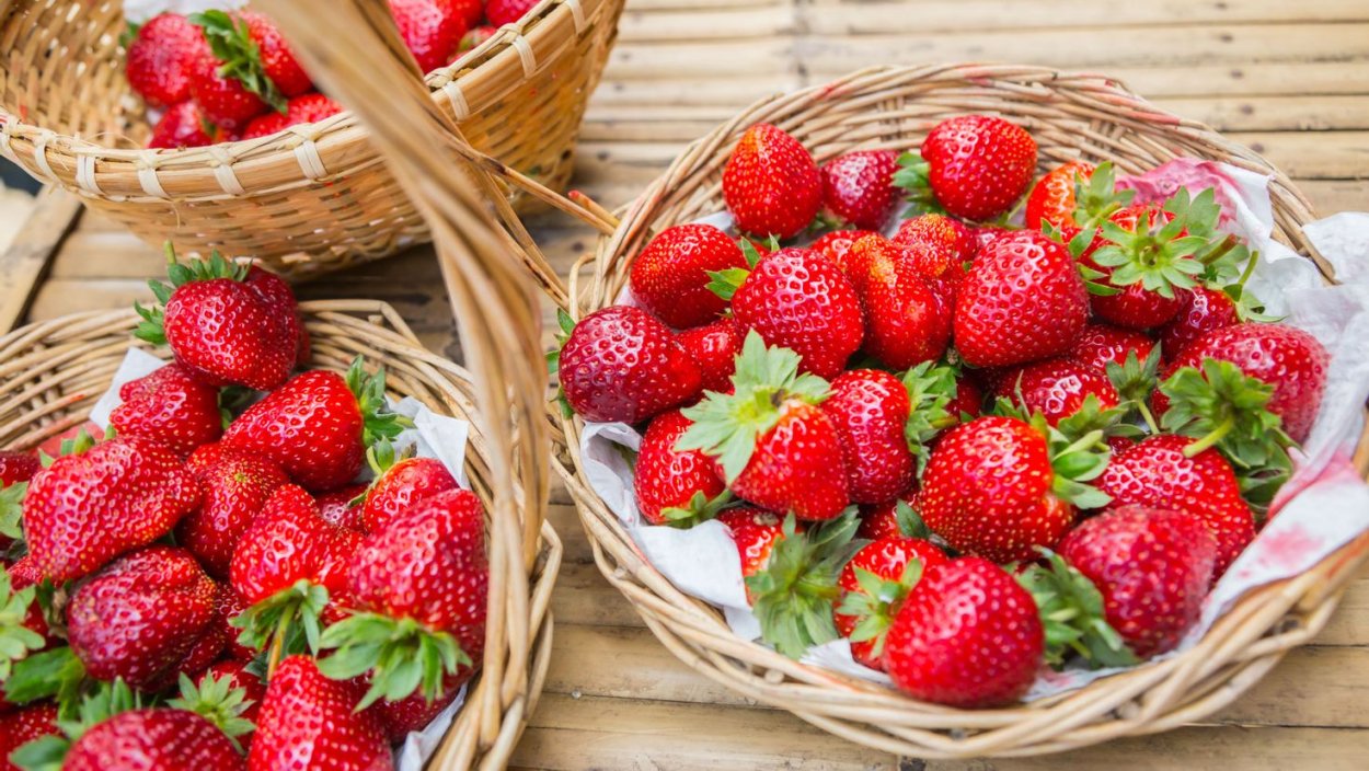 Корзиночки с клубникой