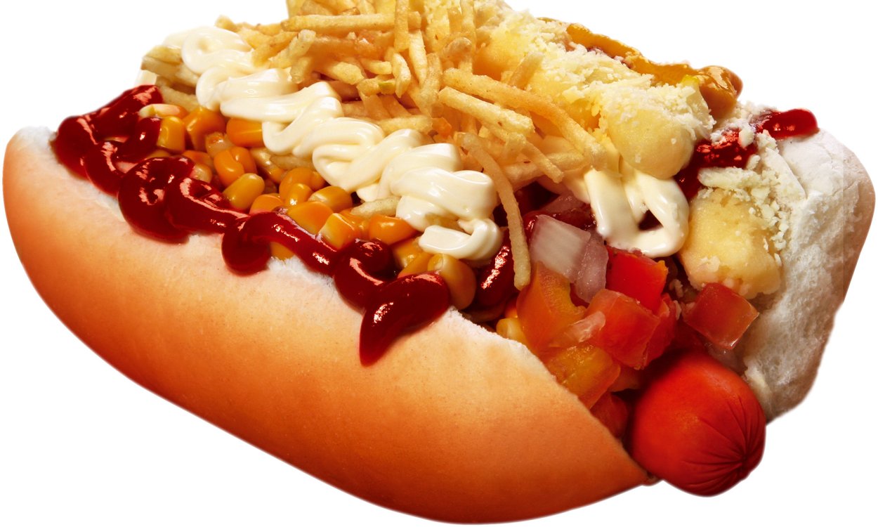 Хот дог с двойной сосиской