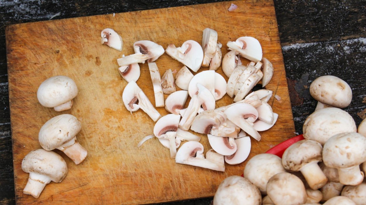 Грибы вид сверху