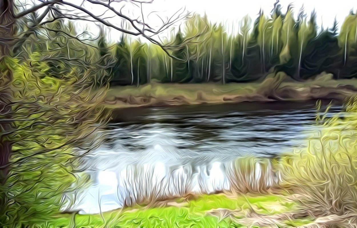Речка мультяшная