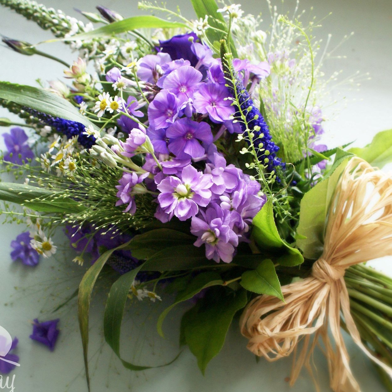 Полевой букет в руках