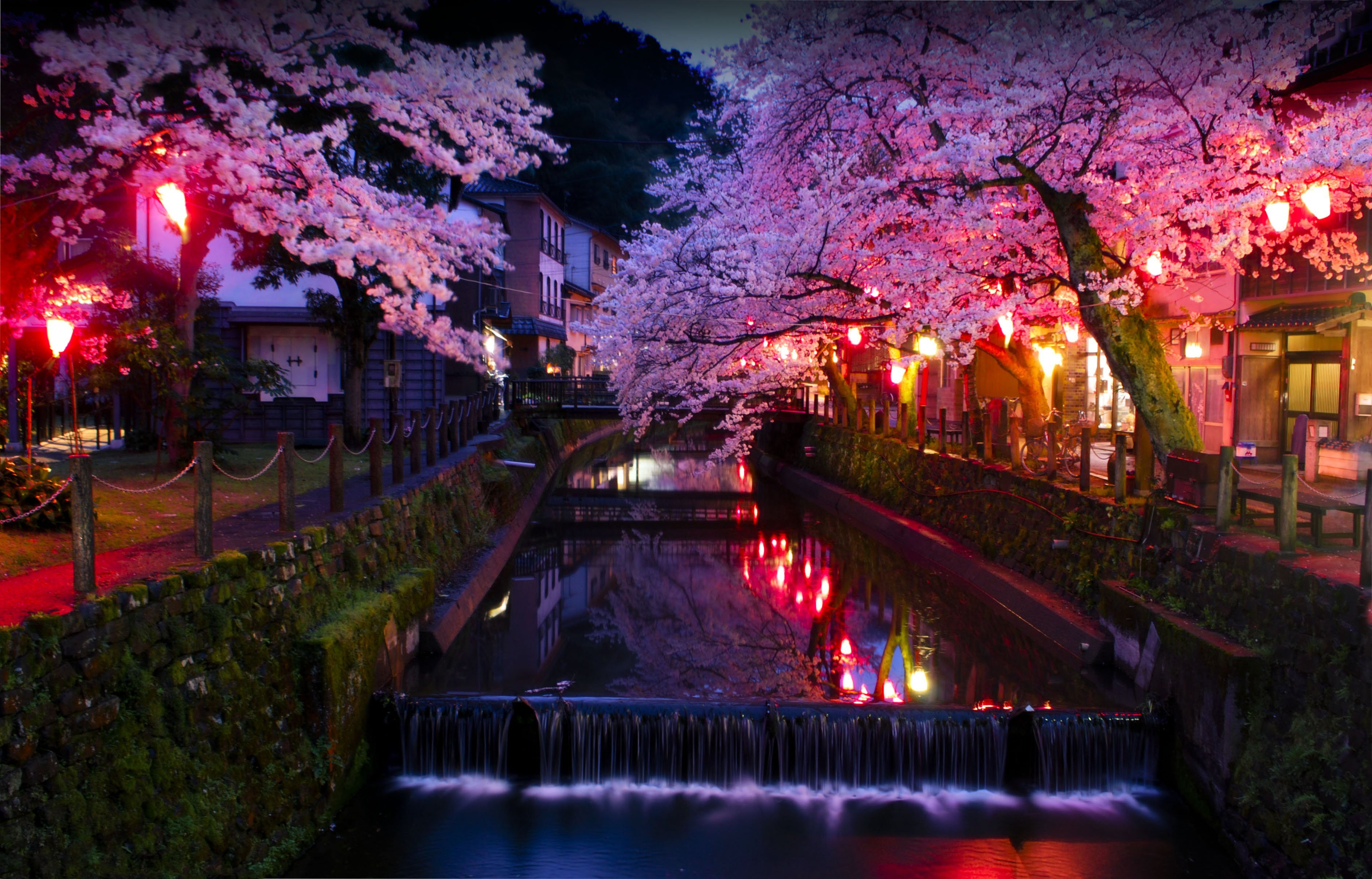Сакура фонари. Город Кавагоэ реки. Кавагоэ Япония. Киото город в Японии ночью. Сеул Южная Корея Сакура.