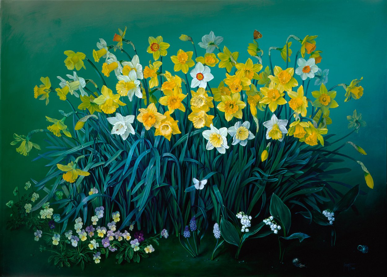 Букет желтых нарциссов