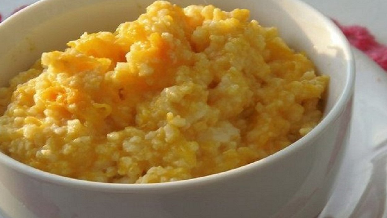 Пшенная молочная каша с тыквой