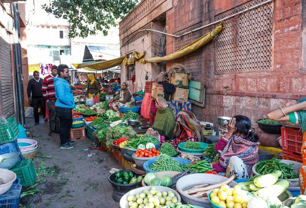 Традиционные овощи в Индии