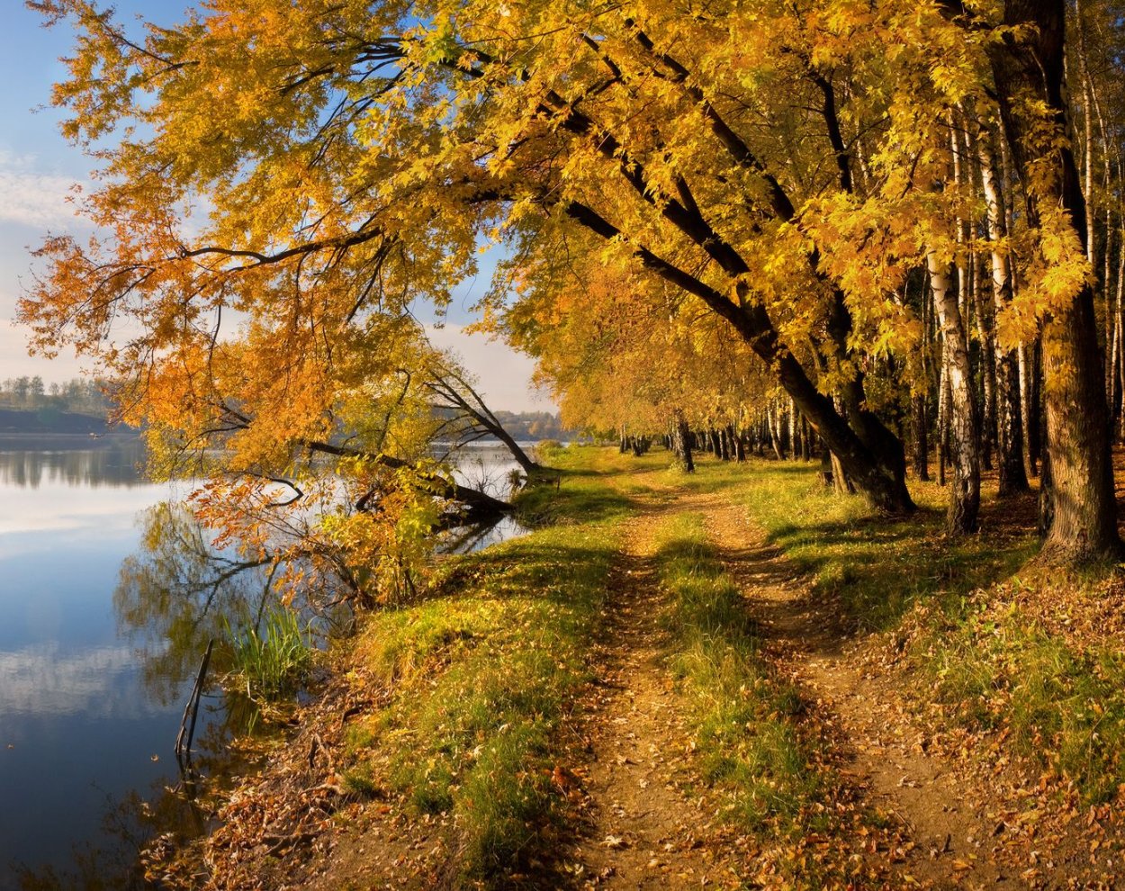 Город Устюжна Вологодской осень