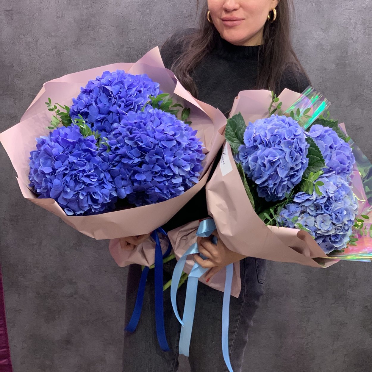 Гортензия с эхеверией