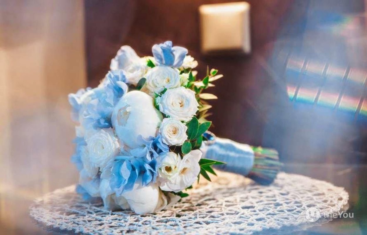 Оксипеталум в свадебном букете