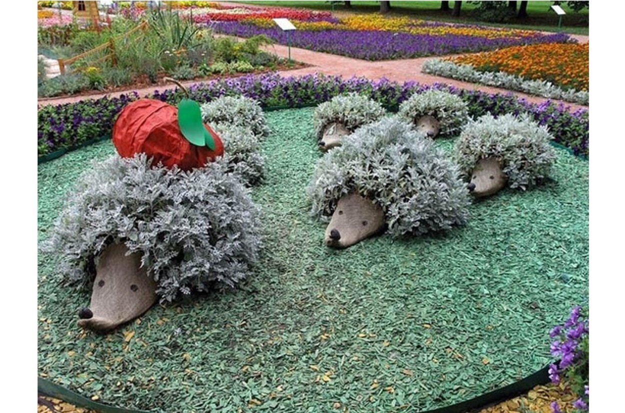 Объемные клумбы