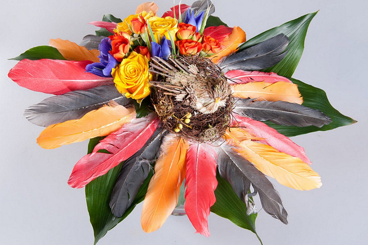 Букеты из лаванды и сухоцветов