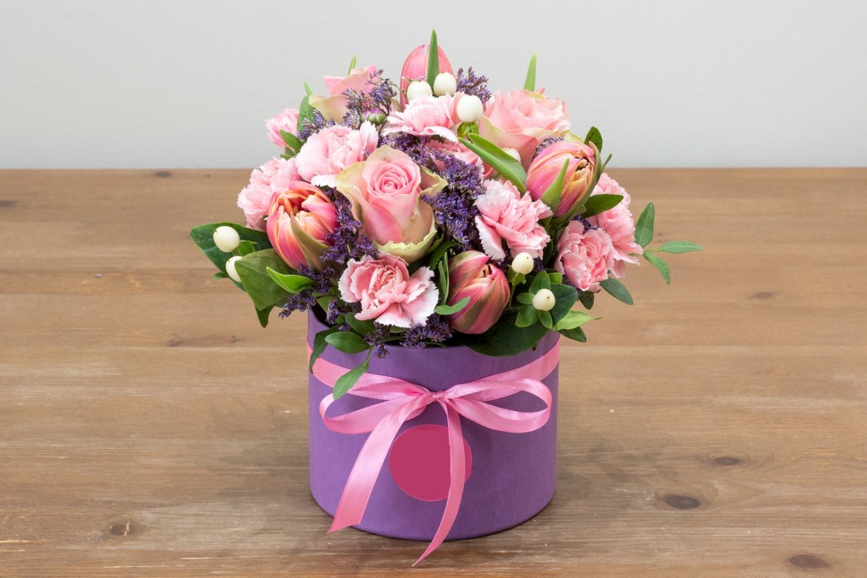 Букет в коробочке