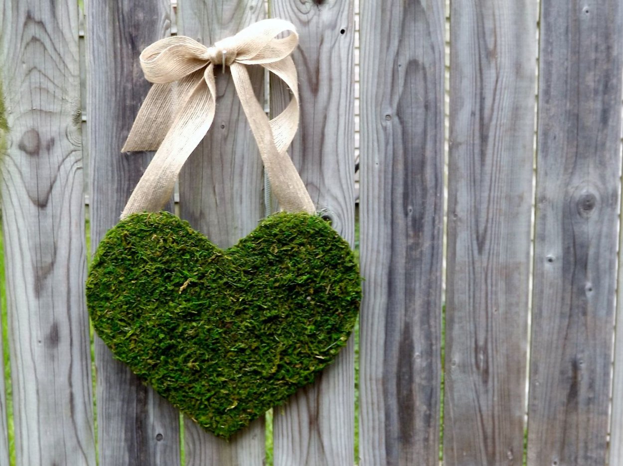 Сердечко из зелени