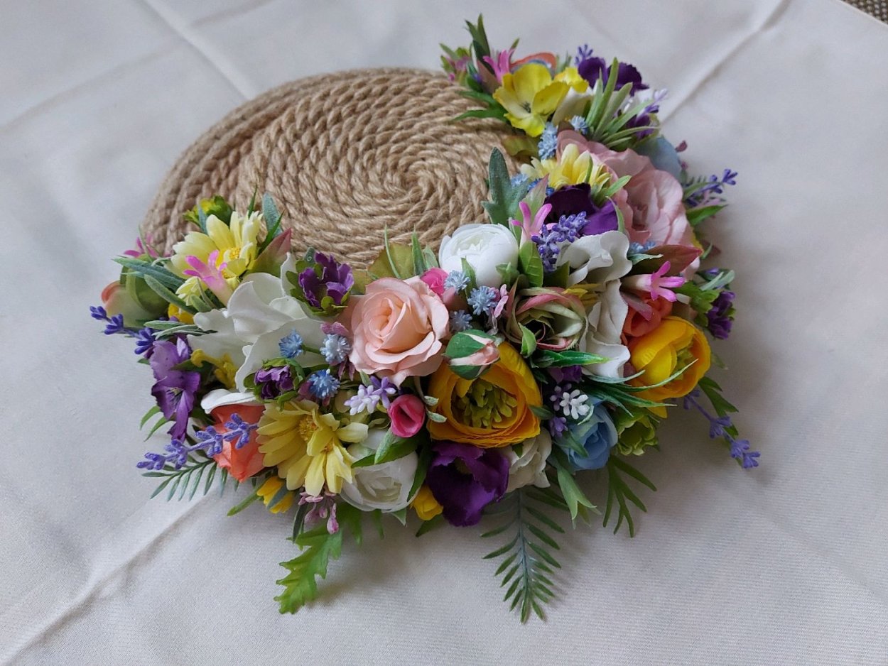 Букет шляпа с цветами