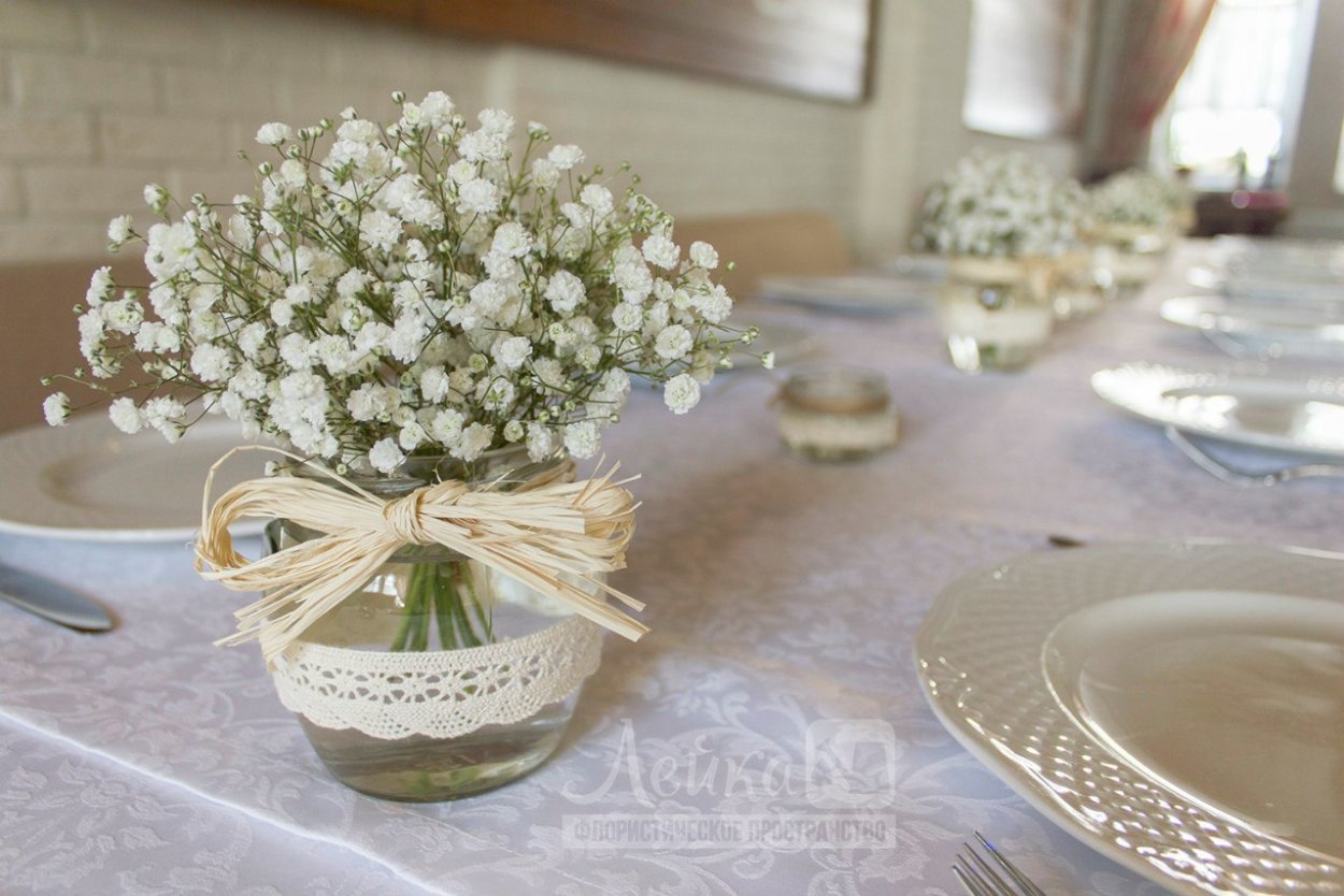 Гипсофила и Диантус