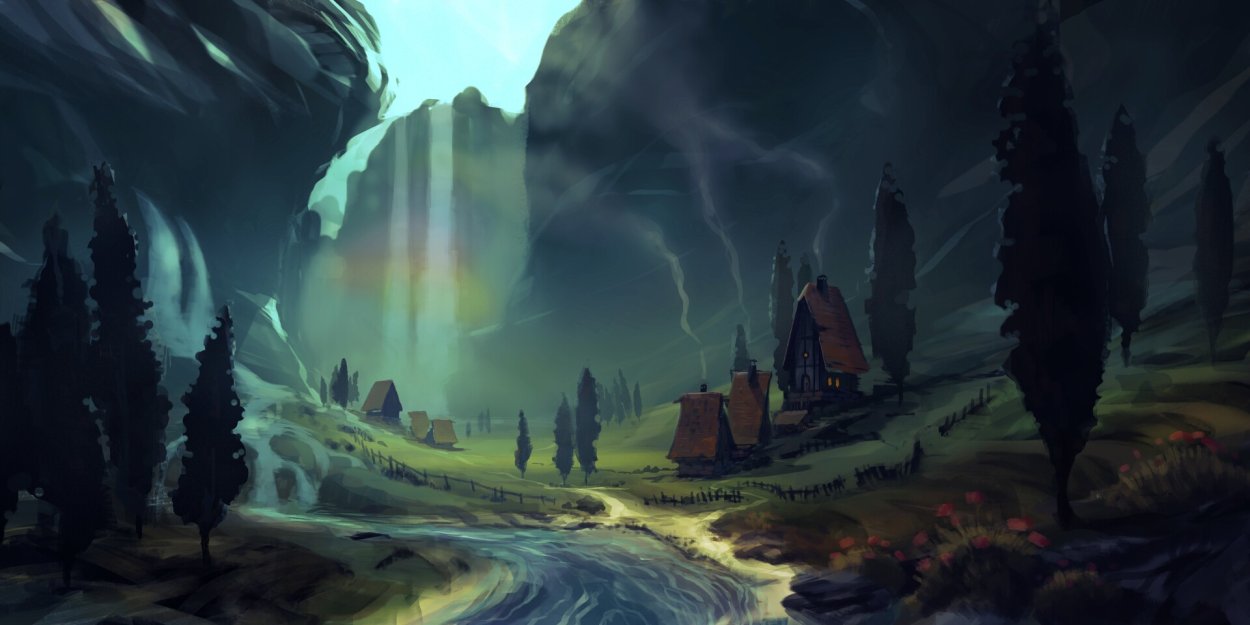 Пейзажи в Krita