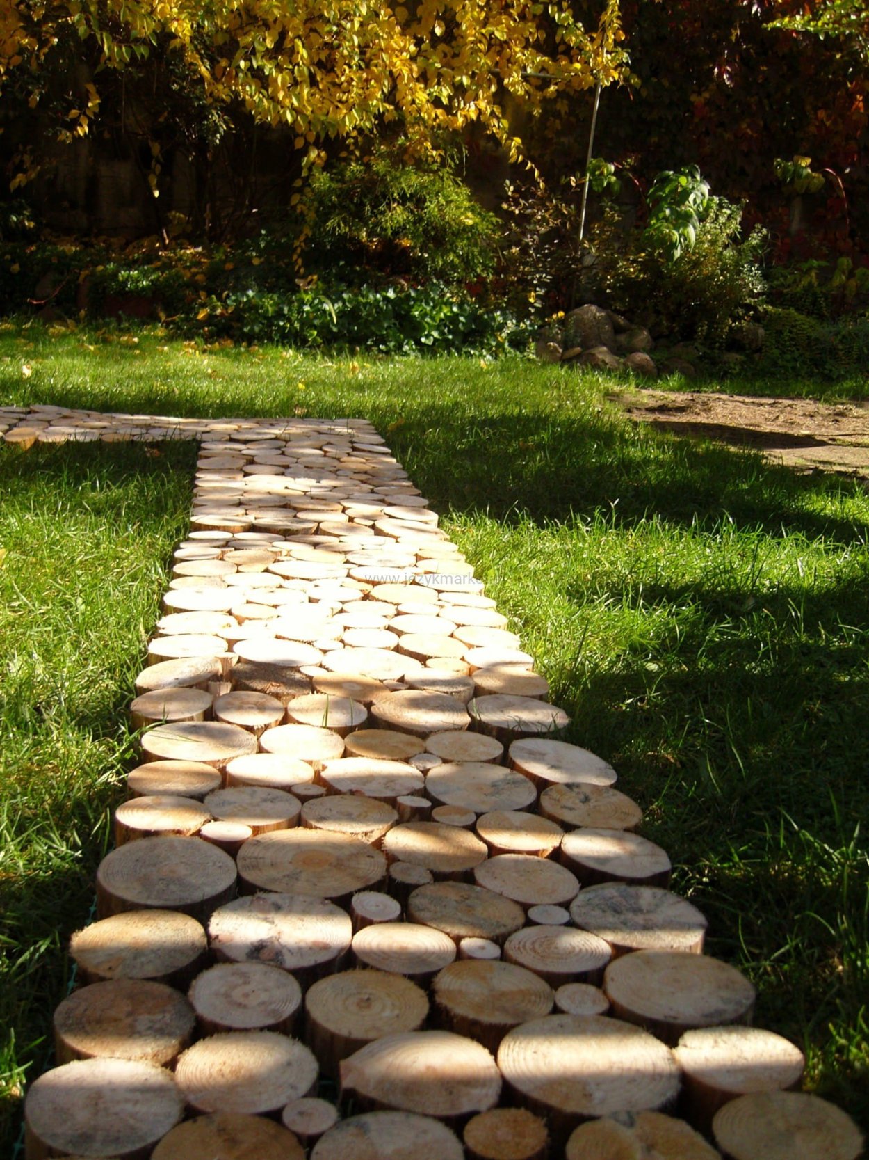 Деревянные садовые дорожки