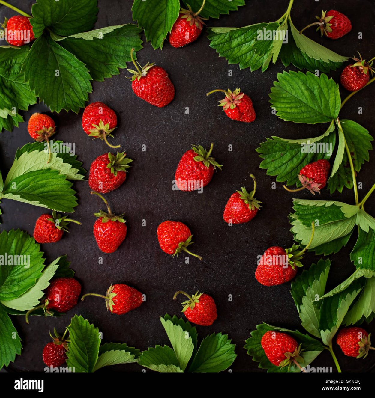 Лист клубники трафарет