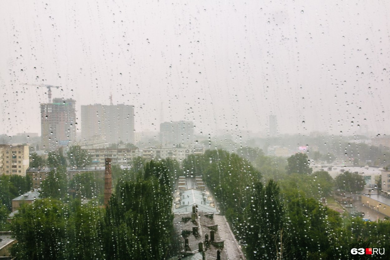 Дождь летом в Самаре